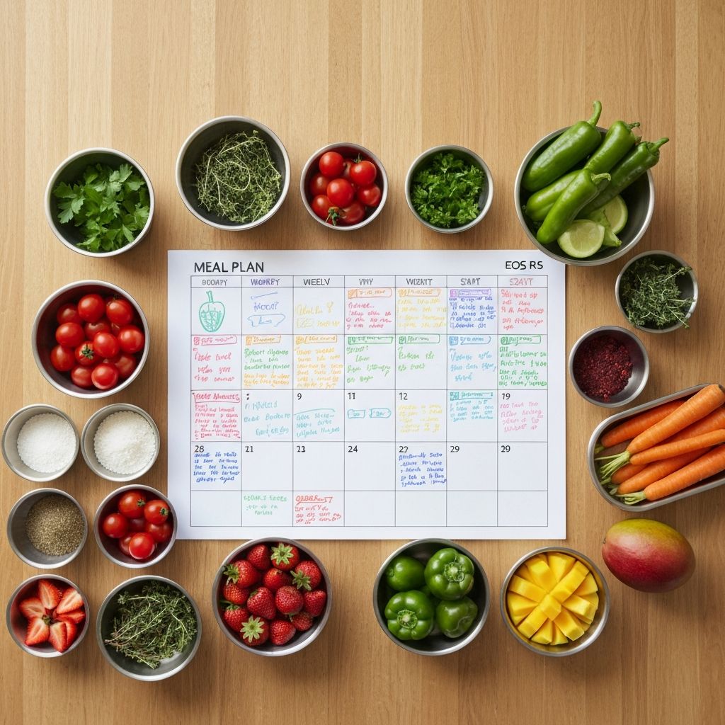 Meal planning educational concepts